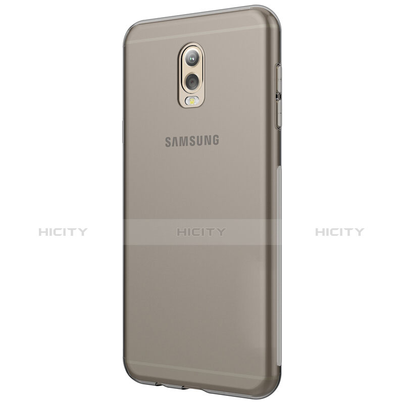Etui Ultra Fine TPU Souple Transparente T03 pour Samsung Galaxy J7 Plus Gris Plus