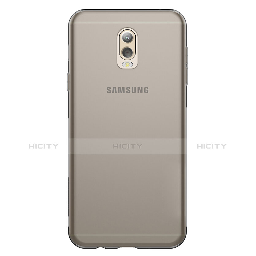 Etui Ultra Fine TPU Souple Transparente T03 pour Samsung Galaxy J7 Plus Gris Plus