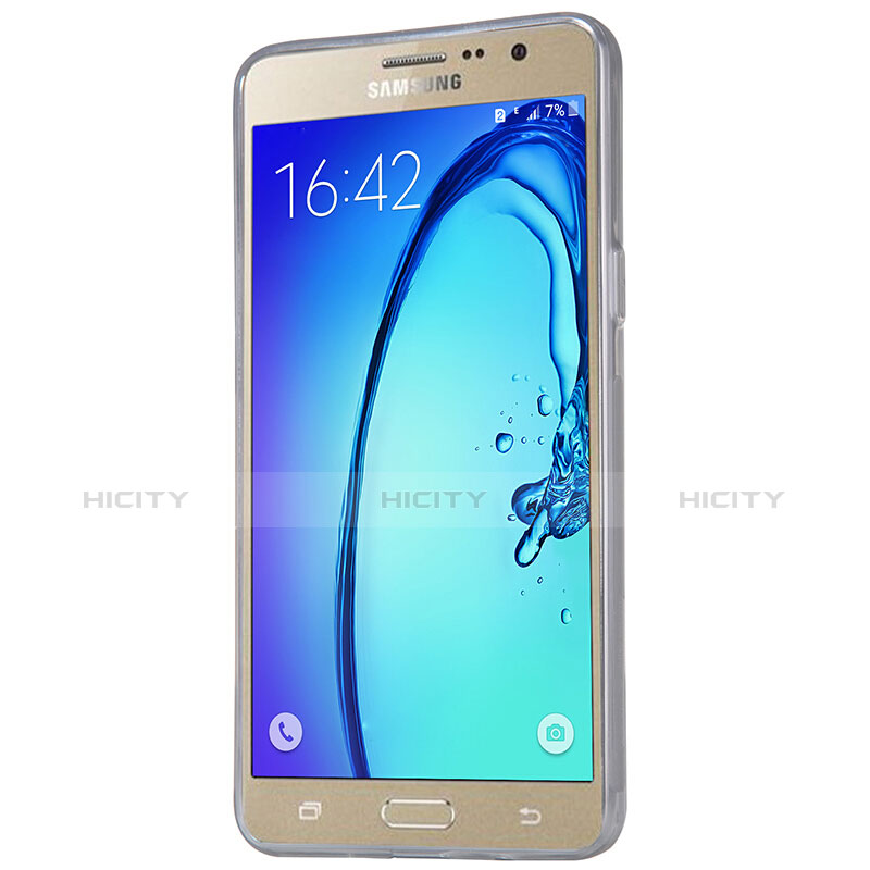 Etui Ultra Fine TPU Souple Transparente T03 pour Samsung Galaxy On5 G550FY Gris Plus