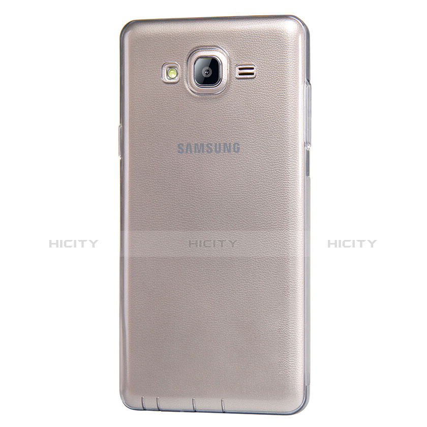 Etui Ultra Fine TPU Souple Transparente T03 pour Samsung Galaxy On7 Pro Gris Plus