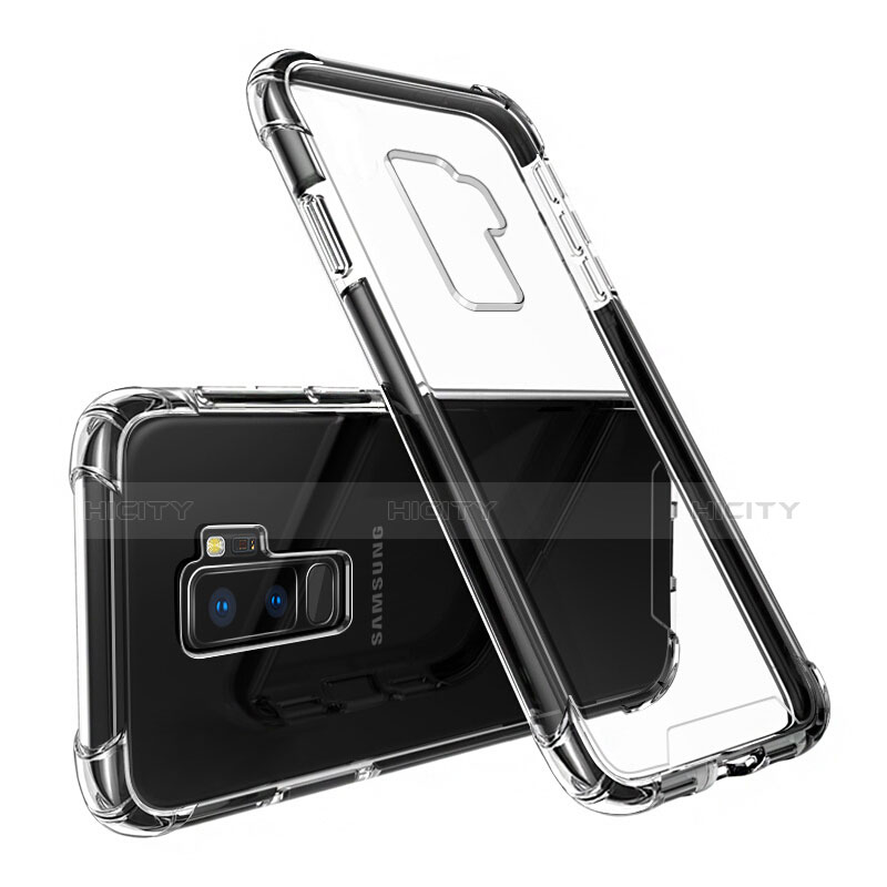 Etui Ultra Fine TPU Souple Transparente T03 pour Samsung Galaxy S9 Plus Noir Plus