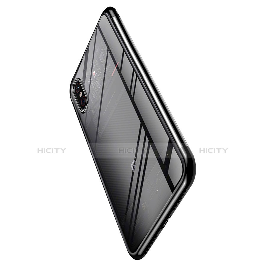 Etui Ultra Fine TPU Souple Transparente T03 pour Xiaomi Mi 8 Screen Fingerprint Edition Noir Plus