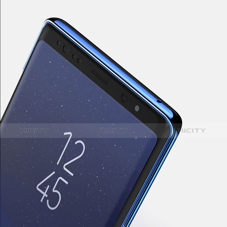 Etui Ultra Fine TPU Souple Transparente T07 pour Samsung Galaxy Note 9 Bleu Plus