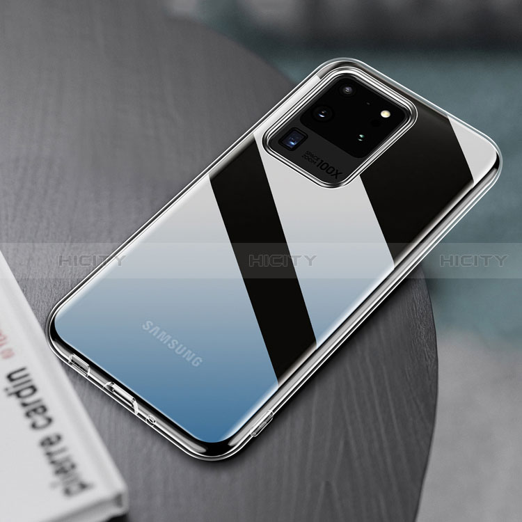 Etui Ultra Fine TPU Souple Transparente T07 pour Samsung Galaxy S20 Ultra 5G Clair Plus