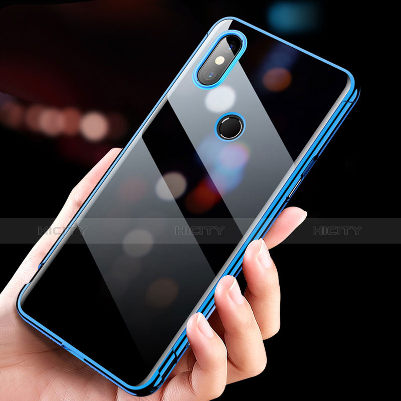Etui Ultra Fine TPU Souple Transparente T11 pour Xiaomi Mi Mix 3 Bleu Plus
