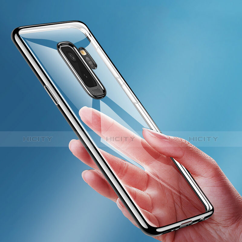 Etui Ultra Fine TPU Souple Transparente T15 pour Samsung Galaxy S9 Plus Noir Plus