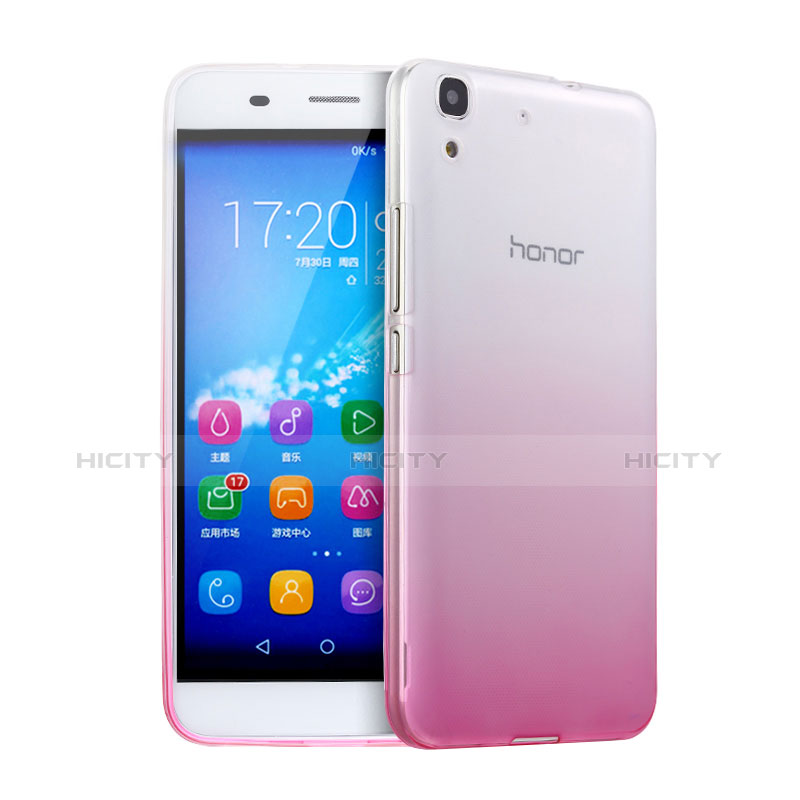 Etui Ultra Fine Transparente Souple Degrade pour Huawei Honor 4A Rose Plus