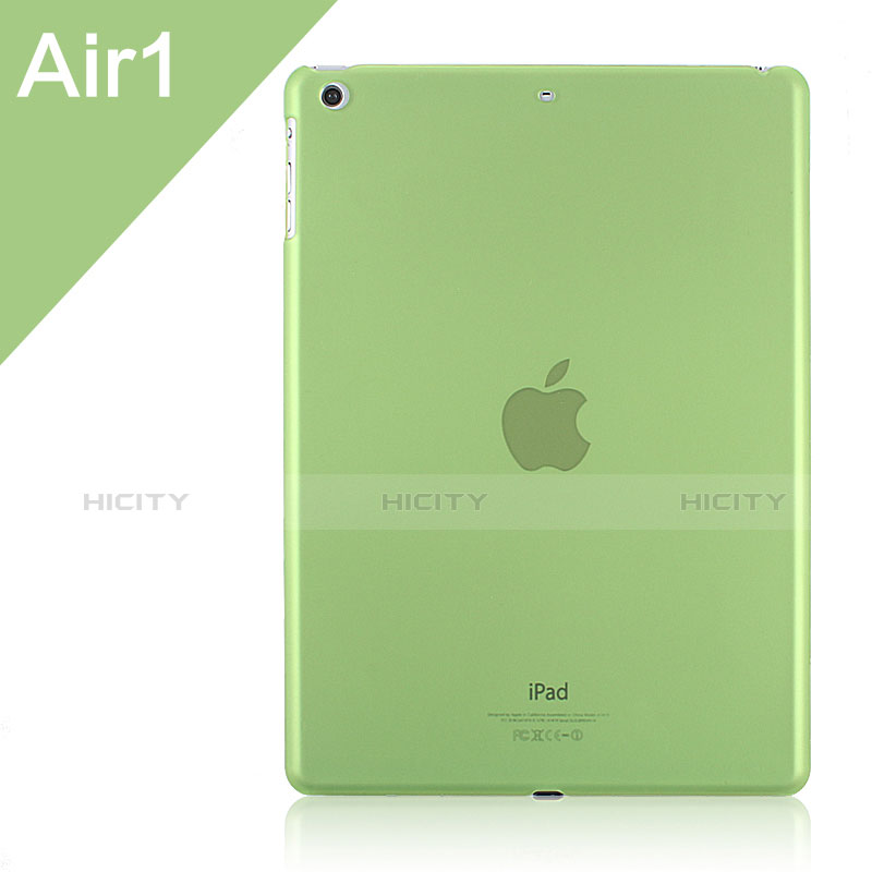 Etui Ultra Slim Plastique Rigide Transparente pour Apple iPad Air Vert Plus
