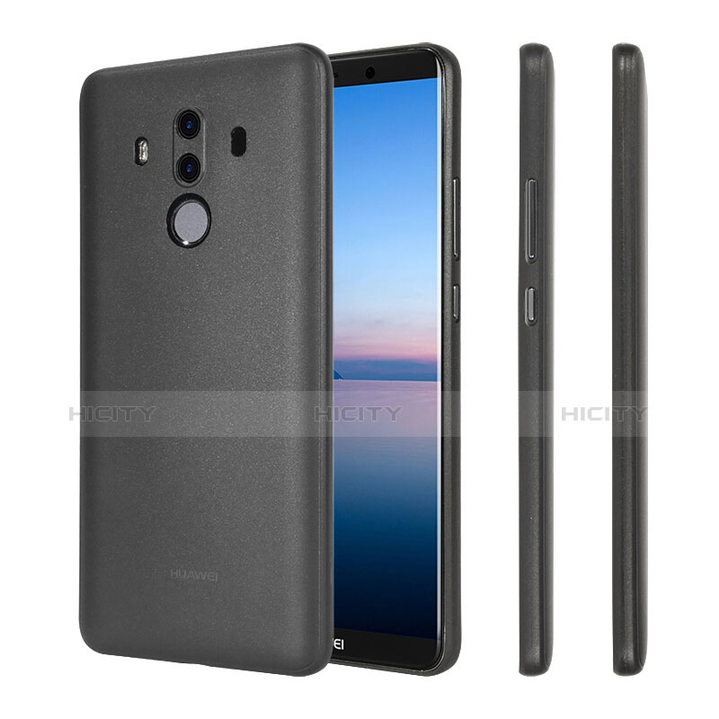 Etui Ultra Slim Plastique Rigide Transparente pour Huawei Mate 10 Pro Noir Plus