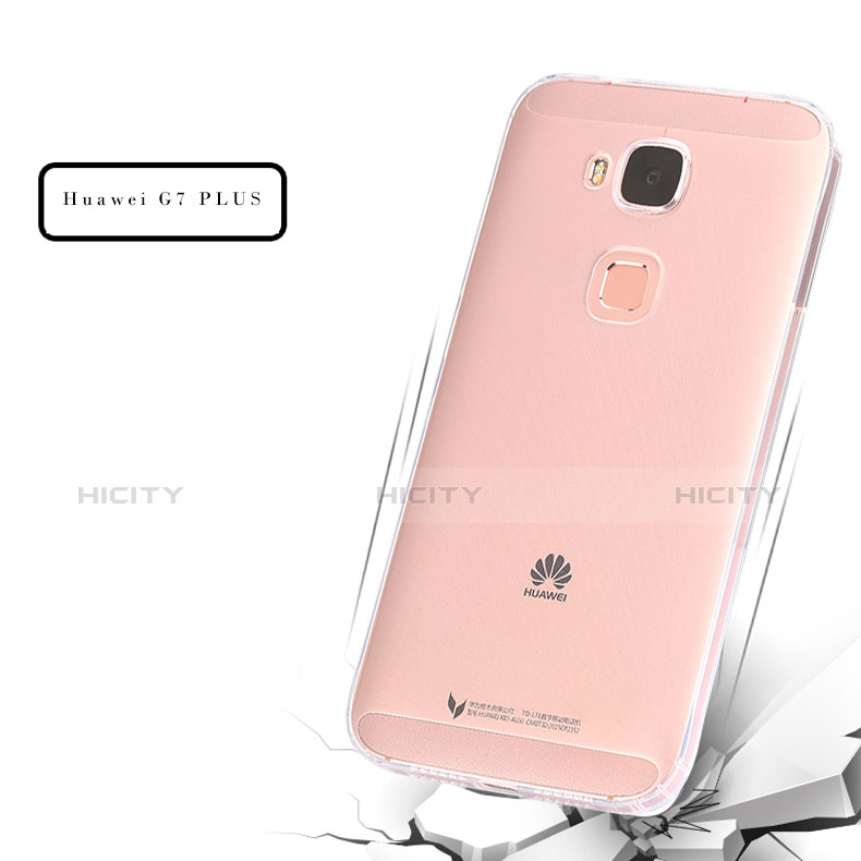 Etui Ultra Slim Silicone Souple Transparente pour Huawei G7 Plus Clair Plus