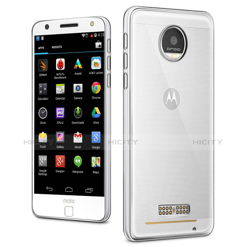 Etui Ultra Slim Silicone Souple Transparente pour Motorola Moto Z Clair Plus