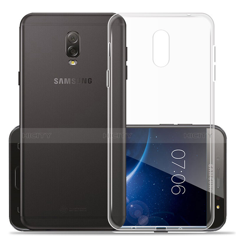 Etui Ultra Slim Silicone Souple Transparente pour Samsung Galaxy C8 C710F Clair Plus