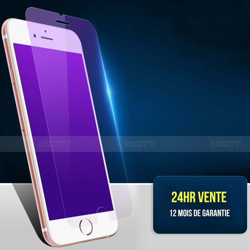 Film Protecteur d'Ecran Verre Trempe Anti-Lumiere Bleue B01 pour Apple iPhone SE3 (2022) Bleu Plus
