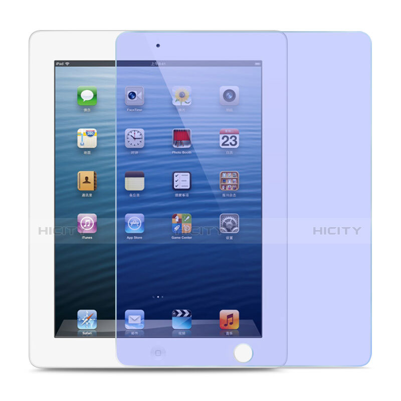 Film Protecteur d'Ecran Verre Trempe Anti-Lumiere Bleue pour Apple iPad 4 Bleu Plus