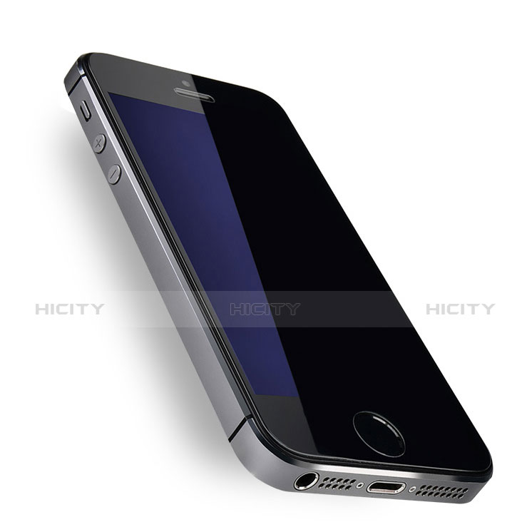 Film Protecteur d'Ecran Verre Trempe Anti-Lumiere Bleue pour Apple iPhone 5S Bleu Plus