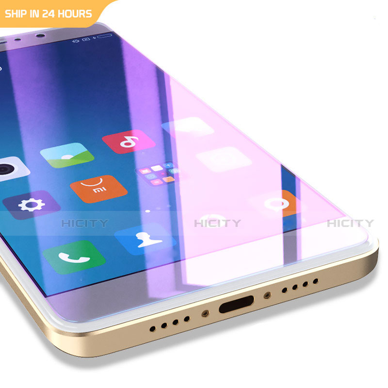 Film Protecteur d'Ecran Verre Trempe Anti-Lumiere Bleue pour Xiaomi Mi 5S Plus Bleu Plus