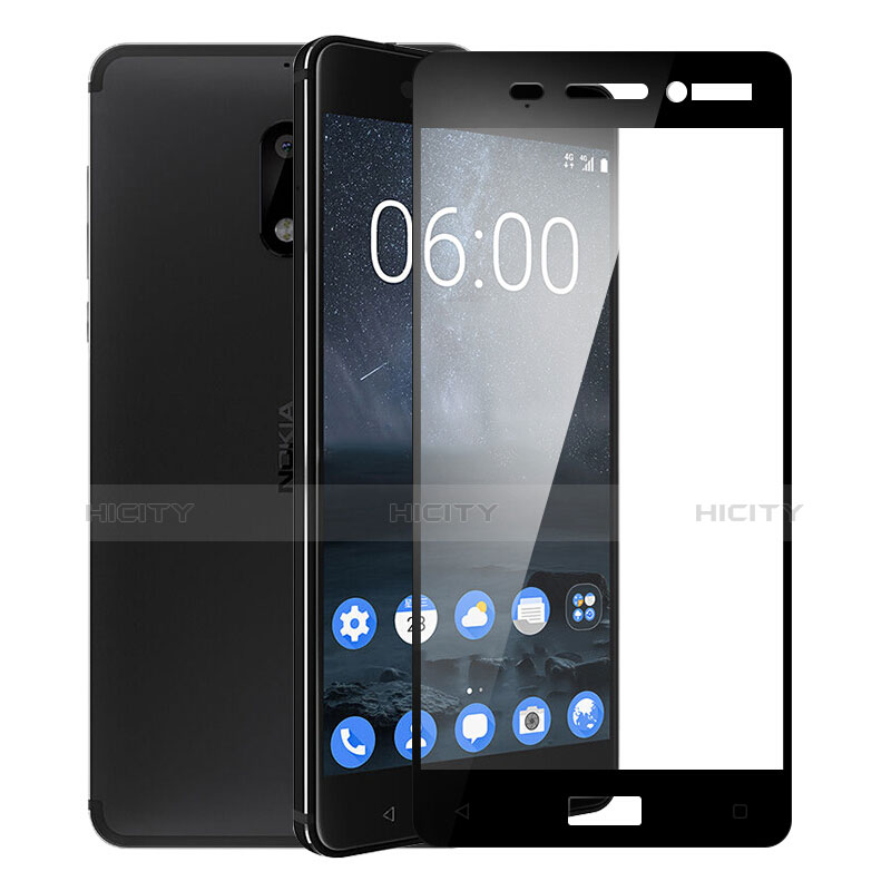 Film Protecteur d'Ecran Verre Trempe Integrale F02 pour Nokia 6 Noir Plus