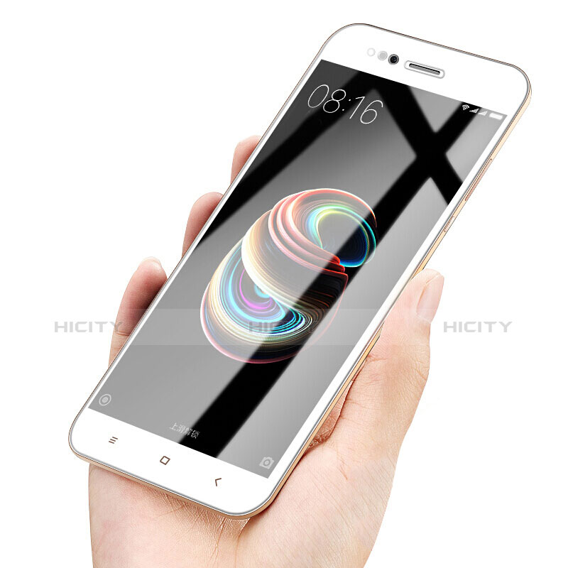 Film Protecteur d'Ecran Verre Trempe Integrale F02 pour Xiaomi Mi A1 Blanc Plus