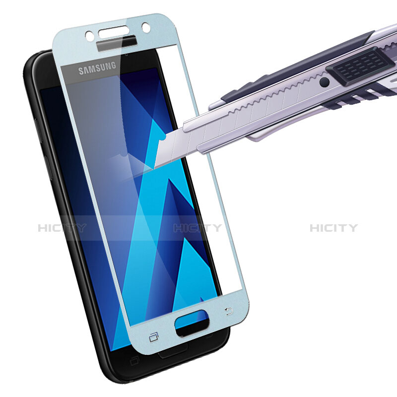 Film Protecteur d'Ecran Verre Trempe Integrale F03 pour Samsung Galaxy A5 (2017) Duos Bleu Plus