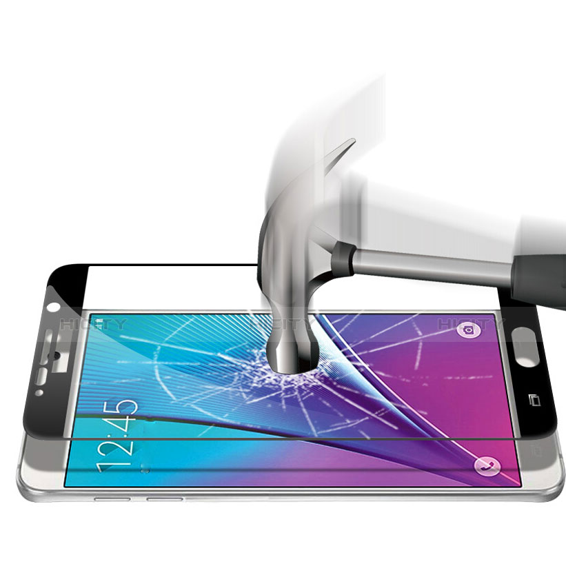 Film Protecteur d'Ecran Verre Trempe Integrale F03 pour Samsung Galaxy Note 5 N9200 N920 N920F Noir Plus