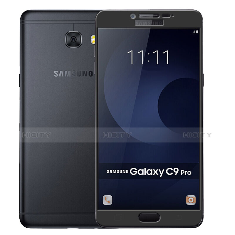 Film Protecteur d'Ecran Verre Trempe Integrale F04 pour Samsung Galaxy C9 Pro C9000 Noir Plus