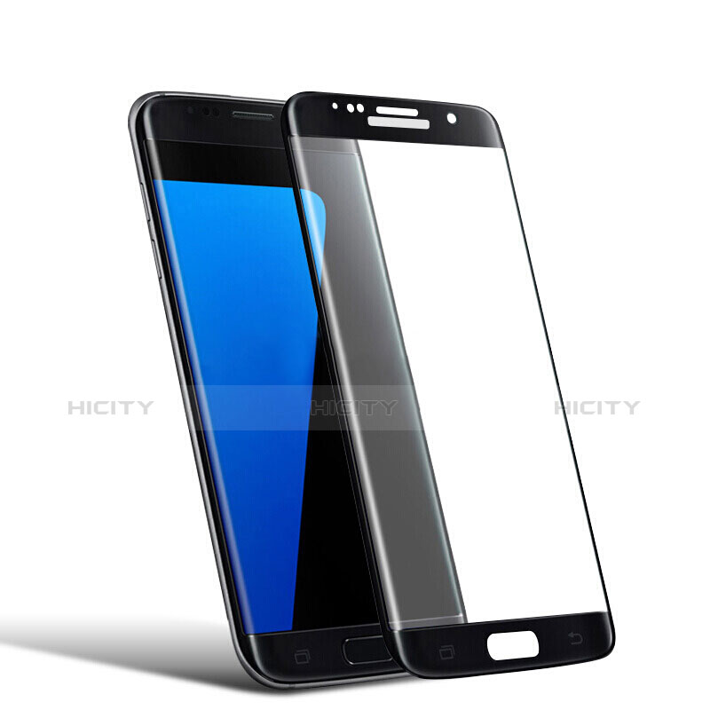Film Protecteur d'Ecran Verre Trempe Integrale F04 pour Samsung Galaxy S7 Edge G935F Noir Plus