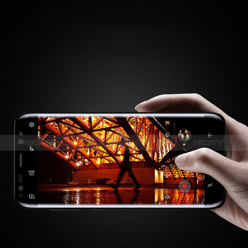 Film Protecteur d'Ecran Verre Trempe Integrale F04 pour Samsung Galaxy S9 Plus Noir Plus