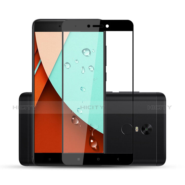 Film Protecteur d'Ecran Verre Trempe Integrale F04 pour Xiaomi Redmi Note 4 Standard Edition Noir Plus