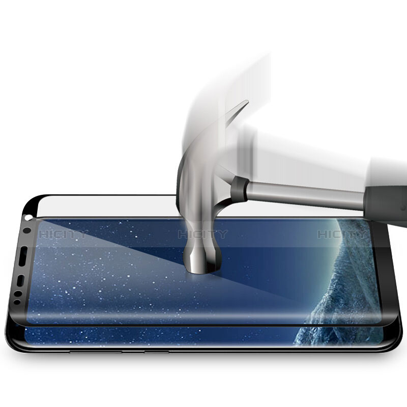 Film Protecteur d'Ecran Verre Trempe Integrale F06 pour Samsung Galaxy S8 Noir Plus