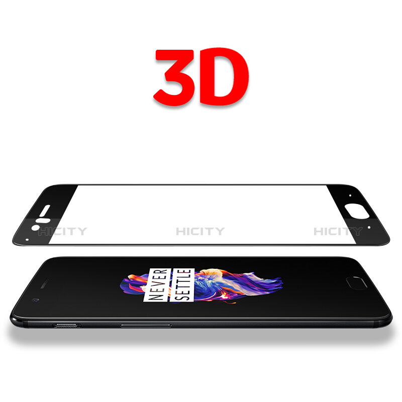 Film Protecteur d'Ecran Verre Trempe Integrale F07 pour OnePlus 5 Noir Plus