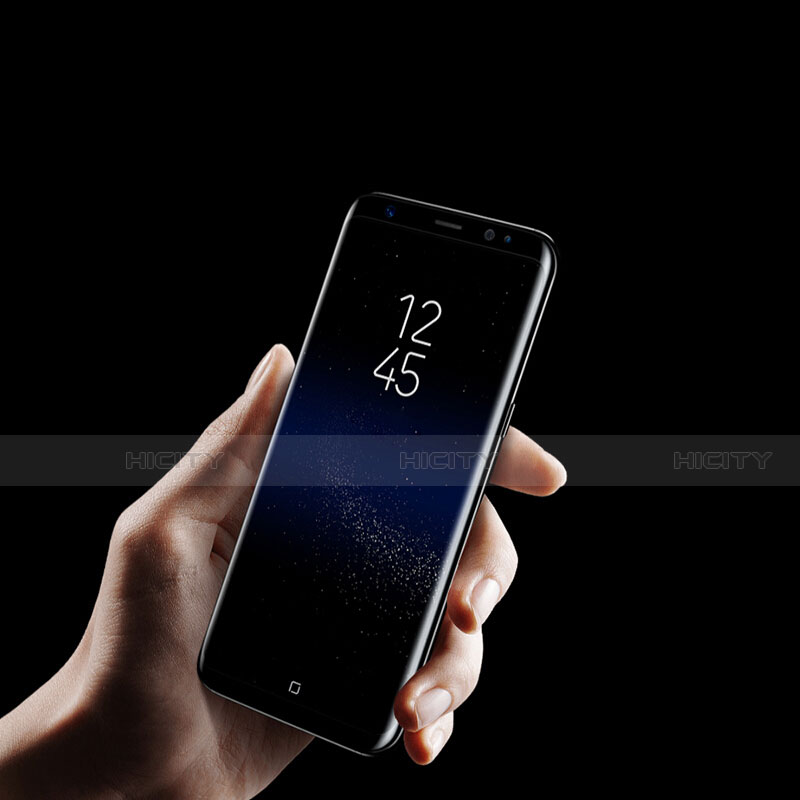 Film Protecteur d'Ecran Verre Trempe Integrale F09 pour Samsung Galaxy S8 Noir Plus