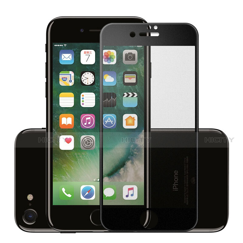 Film Protecteur d'Ecran Verre Trempe Integrale F16 pour Apple iPhone SE (2020) Noir Plus