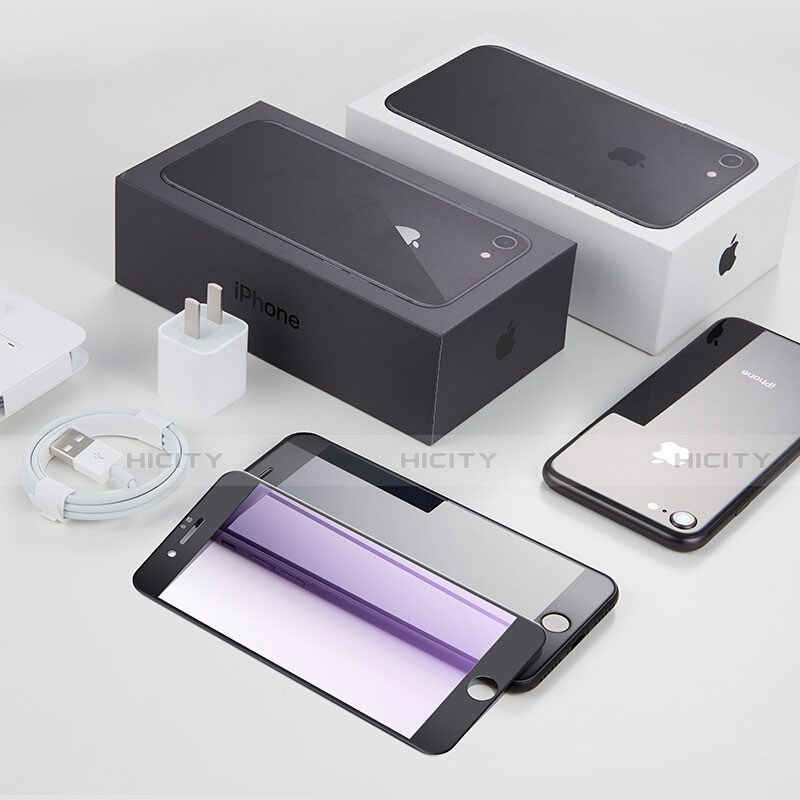 Film Protecteur d'Ecran Verre Trempe Integrale F17 pour Apple iPhone SE3 (2022) Noir Plus