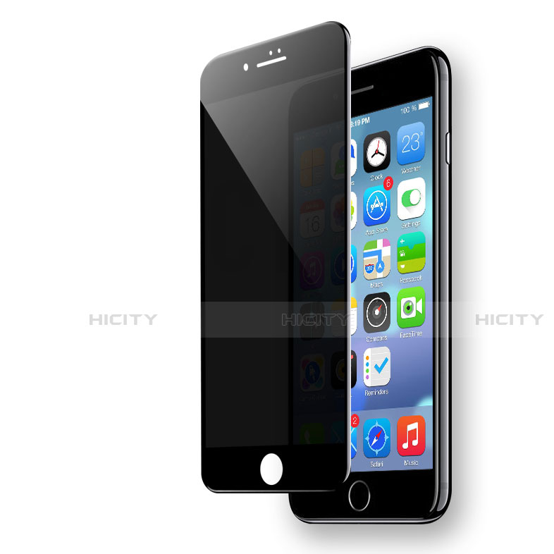 Film Protecteur d'Ecran Verre Trempe Integrale F19 pour Apple iPhone SE (2020) Noir Plus