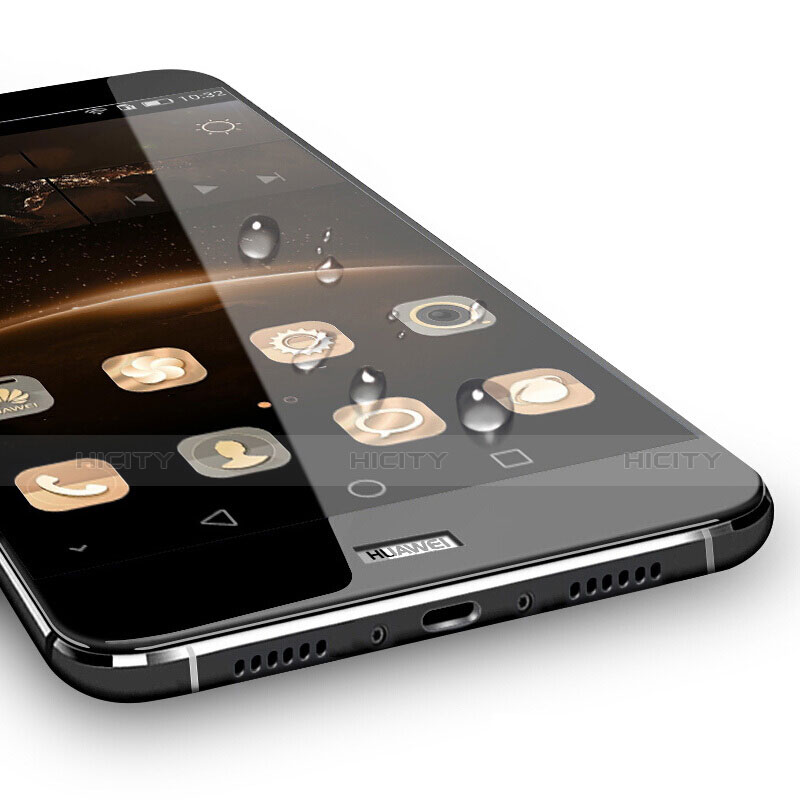 Film Protecteur d'Ecran Verre Trempe Integrale pour Huawei G7 Plus Noir Plus