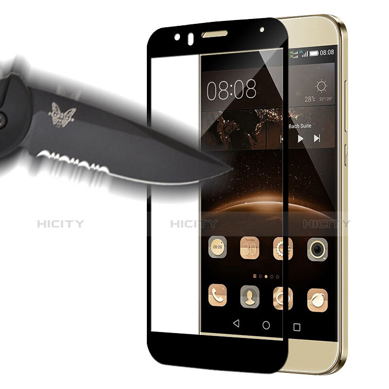 Film Protecteur d'Ecran Verre Trempe Integrale pour Huawei G7 Plus Noir Plus