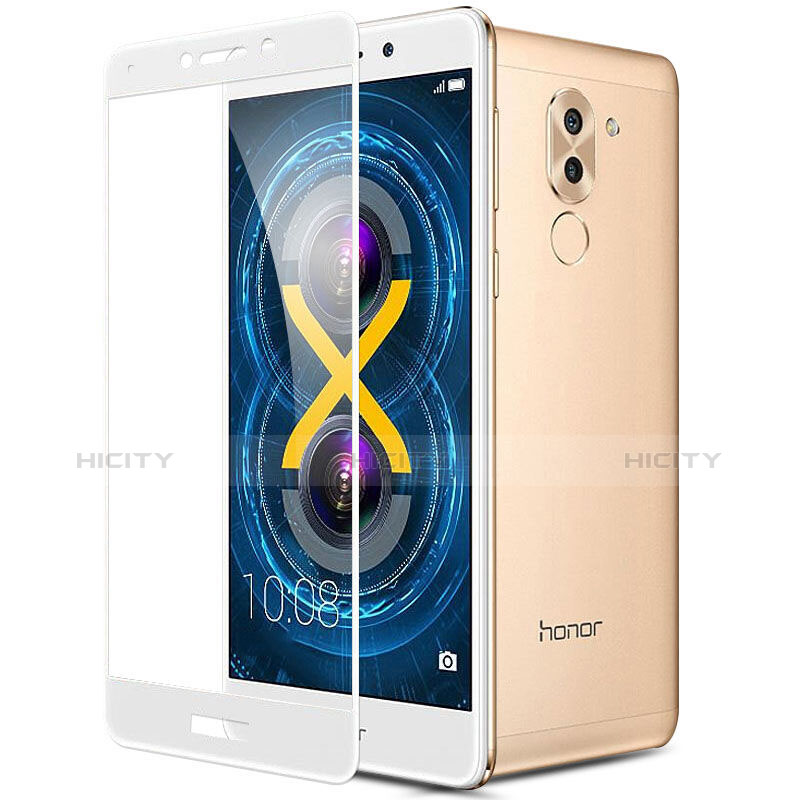 Film Protecteur d'Ecran Verre Trempe Integrale pour Huawei Honor 6X Pro Blanc Plus