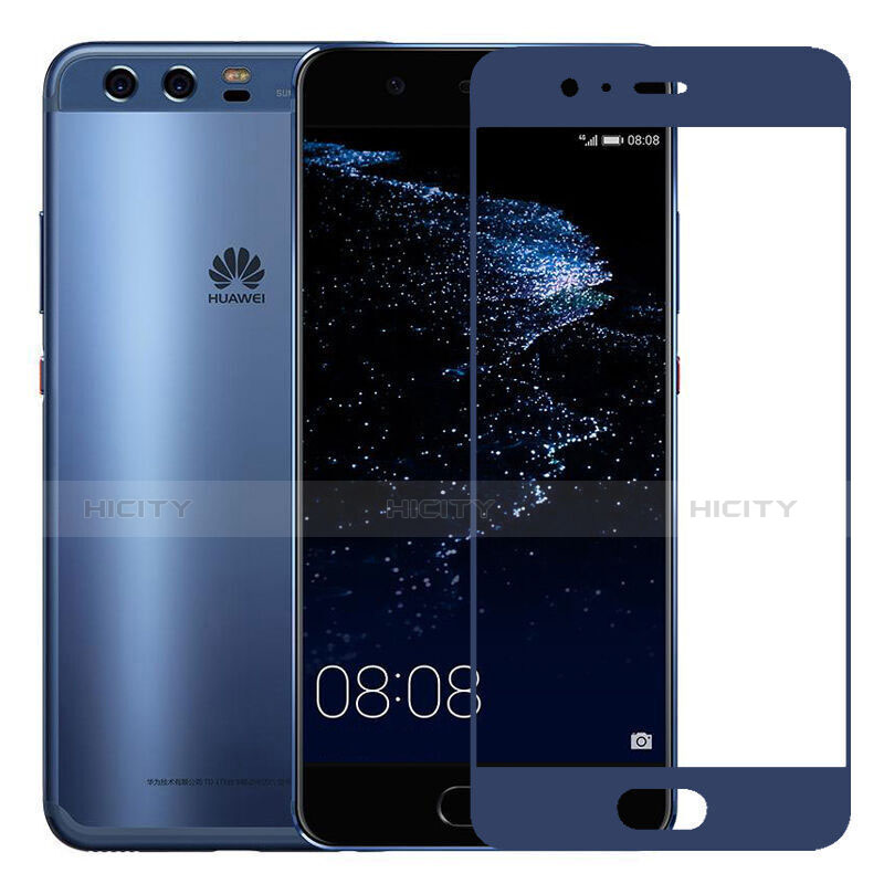 Film Protecteur d'Ecran Verre Trempe Integrale pour Huawei P10 Bleu Plus