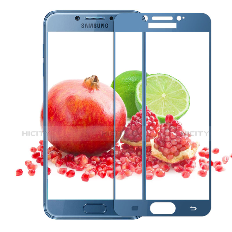 Film Protecteur d'Ecran Verre Trempe Integrale pour Samsung Galaxy C5 Pro C5010 Bleu Plus