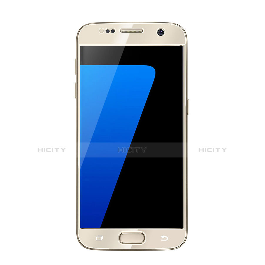 Film Protecteur d'Ecran Verre Trempe Integrale pour Samsung Galaxy S6 Duos SM-G920F G9200 Or Plus