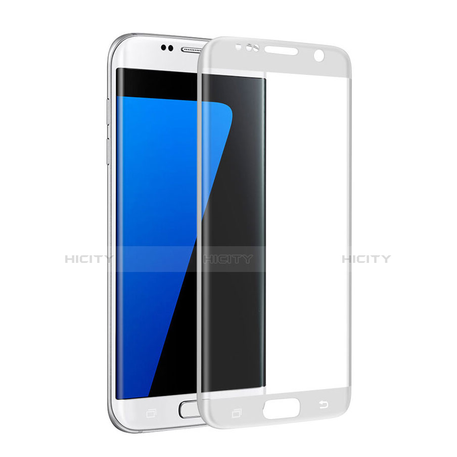 Film Protecteur d'Ecran Verre Trempe Integrale pour Samsung Galaxy S7 Edge G935F Blanc Plus