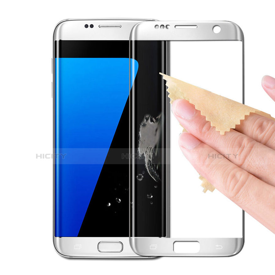 Film Protecteur d'Ecran Verre Trempe Integrale pour Samsung Galaxy S7 Edge G935F Blanc Plus