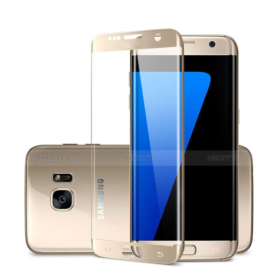 Film Protecteur d'Ecran Verre Trempe Integrale pour Samsung Galaxy S7 Edge G935F Or Plus