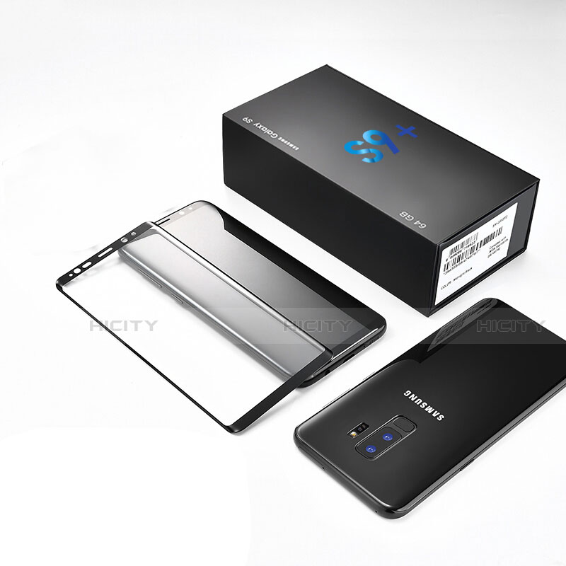 Film Protecteur d'Ecran Verre Trempe Integrale pour Samsung Galaxy S9 Plus Noir Plus