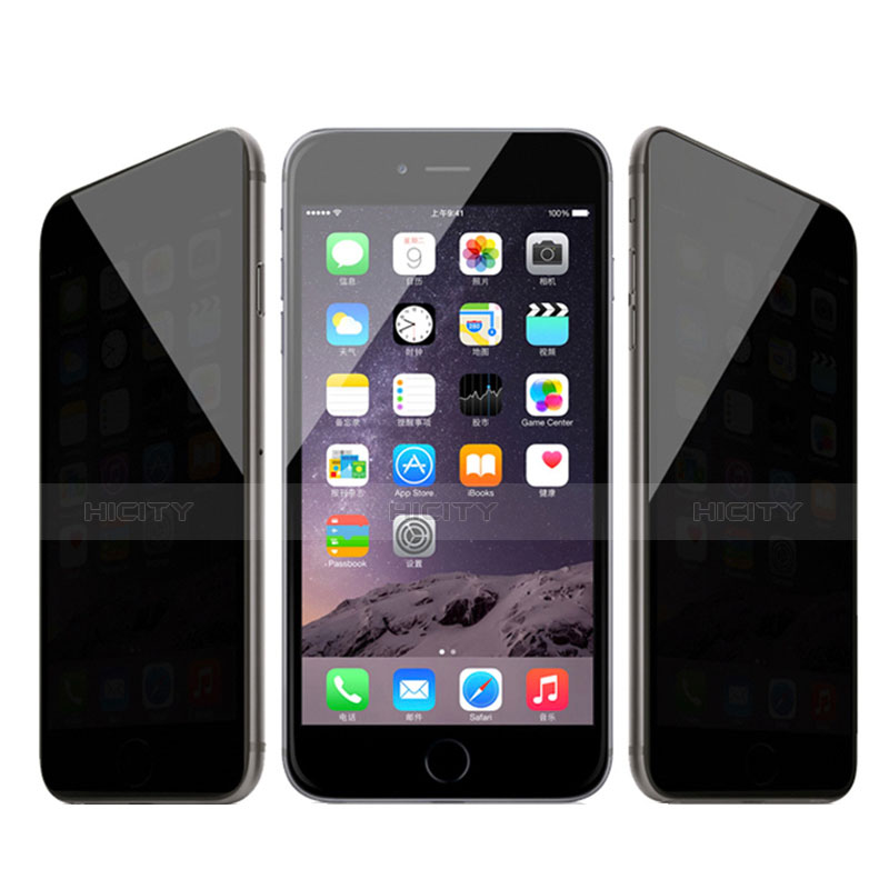 Film Protecteur d'Ecran Verre Trempe Privacy pour Apple iPhone 6 Plus Noir Plus