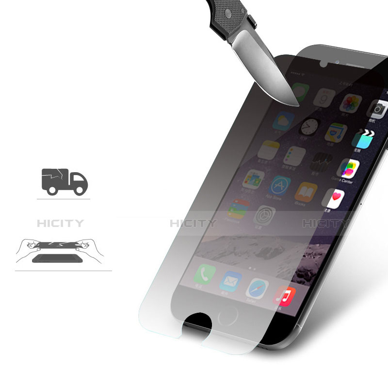 Film Protecteur d'Ecran Verre Trempe Privacy pour Apple iPhone 6 Plus Noir Plus