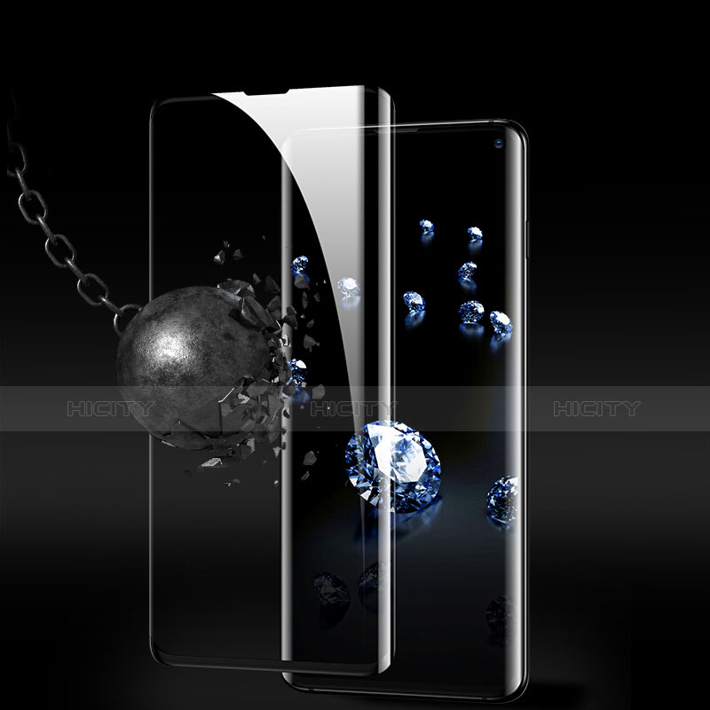 Film Protection Protecteur d'Ecran Verre Trempe Integrale F02 pour Samsung Galaxy S10 Noir Plus