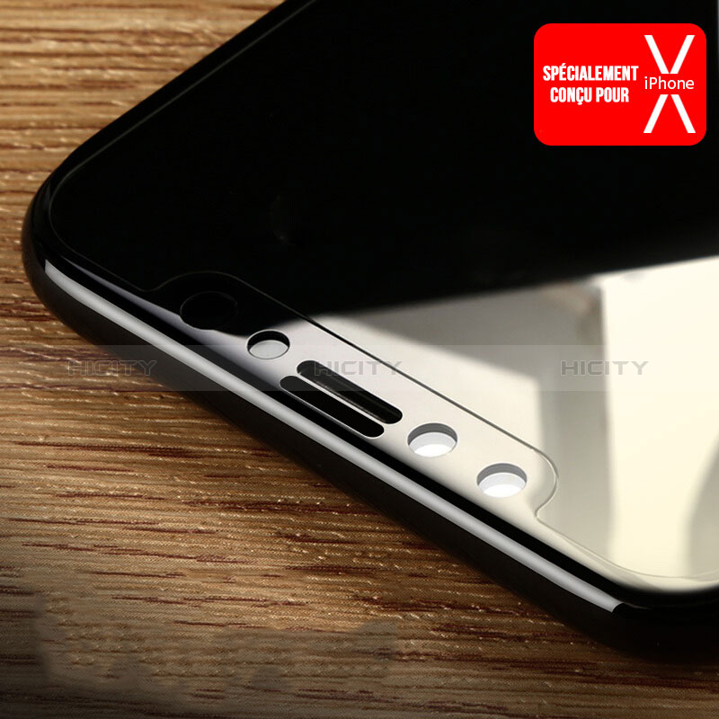 Film Protection Protecteur d'Ecran Verre Trempe Integrale F09 pour Apple iPhone Xs Noir Plus