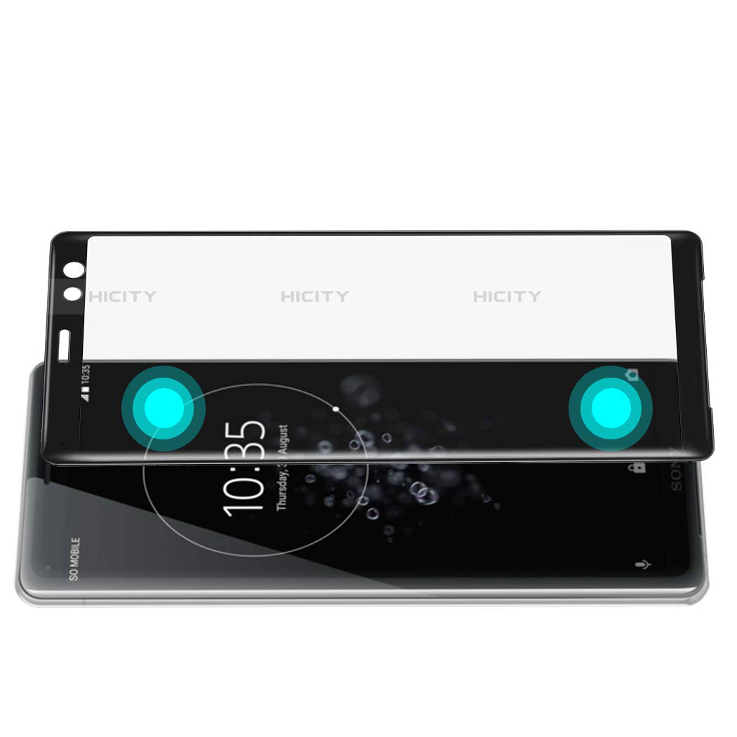 Film Protection Protecteur d'Ecran Verre Trempe Integrale pour Sony Xperia XZ3 Noir Plus