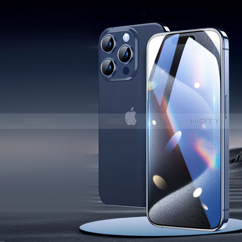 Film Protection Protecteur d'Ecran Verre Trempe Integrale U06 pour Apple iPhone 14 Pro Noir Plus